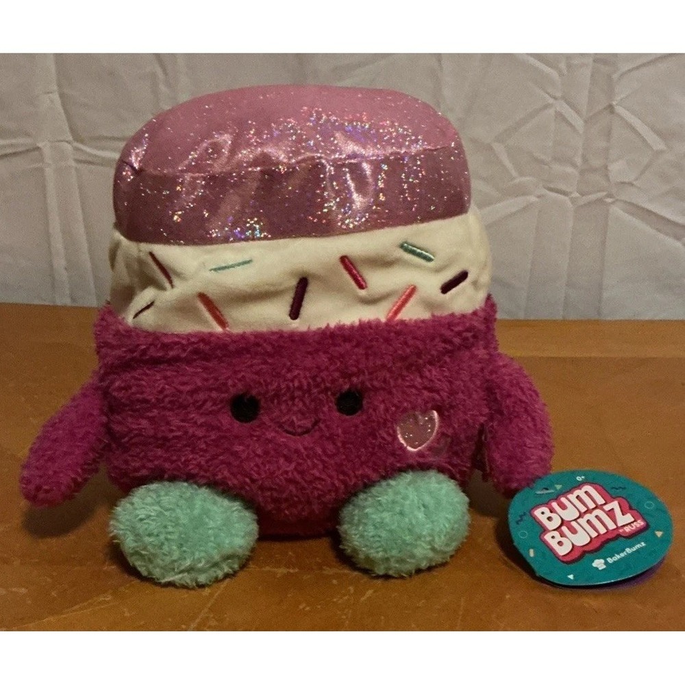 Bumbumz Bakerbumz JAMAL the RAINBOW‎ SPRINKLES JAR 7.5" Bum Bumz plush Baker